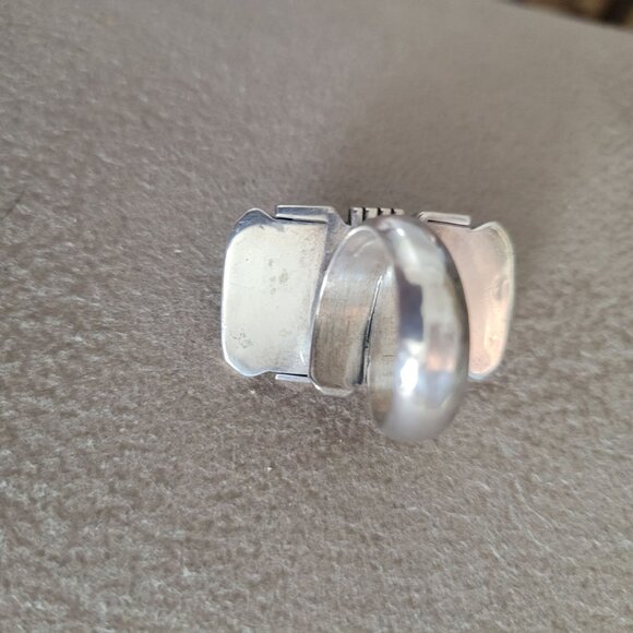 Vintage Sterling Silver & Lapis Lazuli Statement Ring D Livingston - Picture 15 of 15